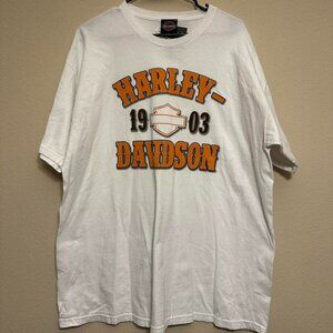 2013 Harley Davidson Motorcycle Myrtle Beach White Tee